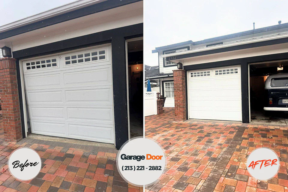Before and after: garage door repair Whiskey Creek, FL